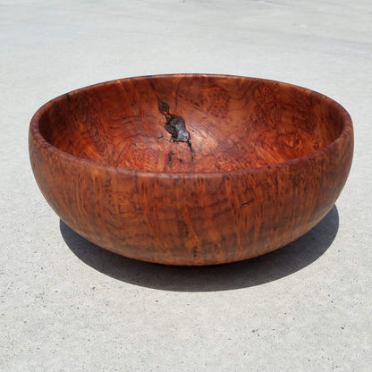 Redwood Bowl Burl Hand Turned 9 Inch Wood Bowl Gorgeous Grain #A12 Handmade Redwood Burl in California USA Wood Decor Art 5th Anniversary