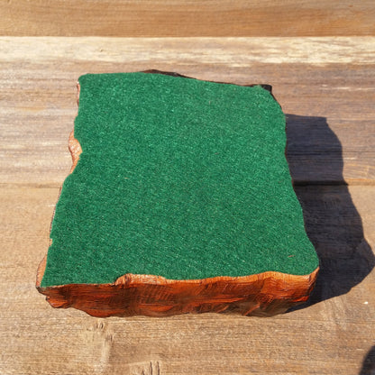 Wood Box Curly Redwood Tree Handmade #K Wood Valet