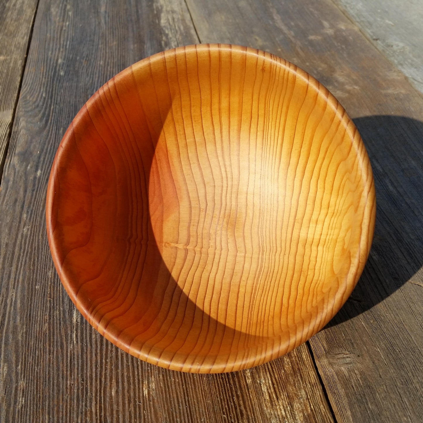 Cedar Bowl Hand Turned 5.75 Inch Handmade In The USA Northern California Rustic Home Decor Wood Art #A26