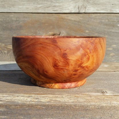 Redwood Burl Bowl Hand Turned 7.25 Inch Wood Salad Bowl #A28