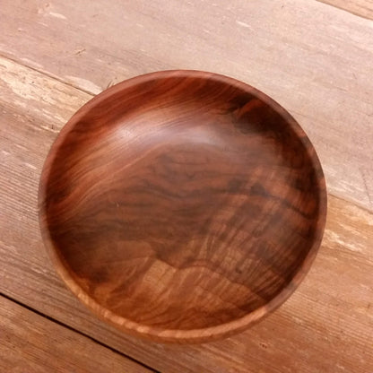 Handmade Walnut Bowl Wood Salad Bowl Hand Turned 7.5 Inch #A24 Wedding Gift Anniversary Gift