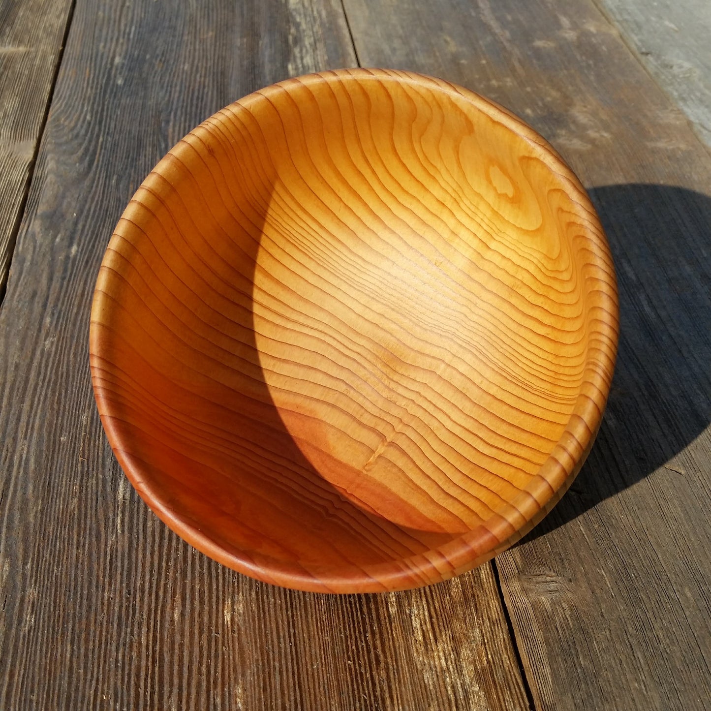 Cedar Bowl Hand Turned 5.75 Inch Handmade In The USA Northern California Rustic Home Decor Wood Art #A26