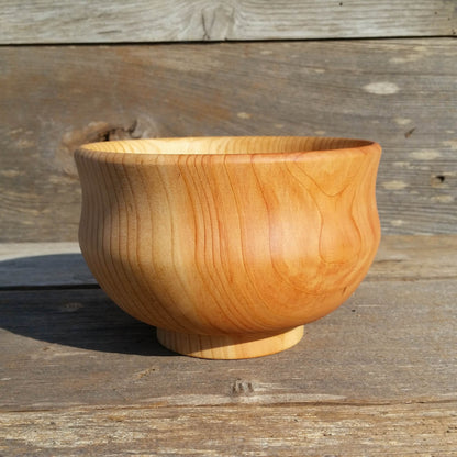 Cedar Bowl Hand Turned 5.75 Inch Handmade In The USA Northern California Rustic Home Decor Wood Art #A26