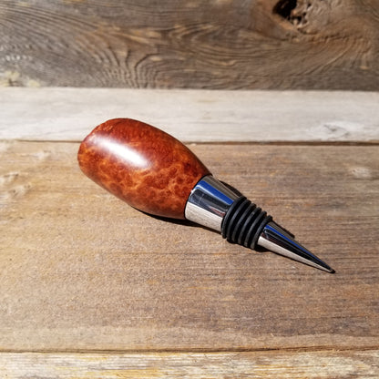 Wine Stopper Redwood Live Edge Rustic Redwood Burl Hand Turned #102 Handmade Engagement Gift Wedding Gift Wedding Favor Wine Gift