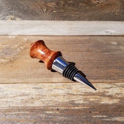 Wood Wine Stopper Redwood Burl  Red USA  Made Wedding Gift Deep Red Wood Housewarming Gift Anniversary 103