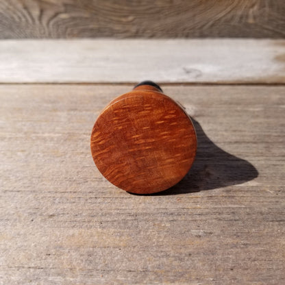 Wood Wine Stopper Redwood Rustic Redwood Burl Hand Turned Handmade Smooth Top 126