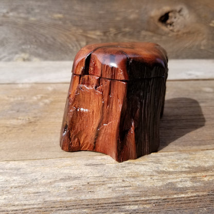 Wood Ring Box Handmade Box with Redwood Limb Box #130