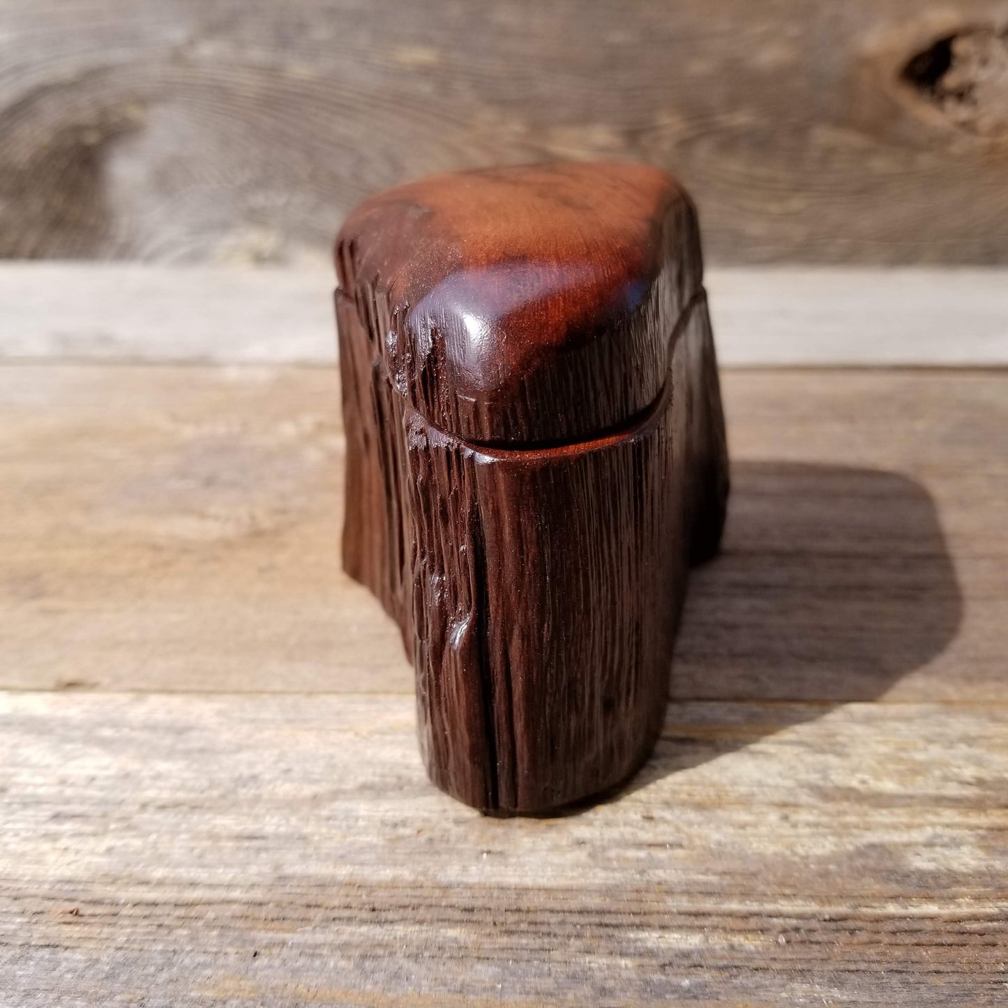 Wood Ring Box Handmade Box with Redwood Limb Box #130