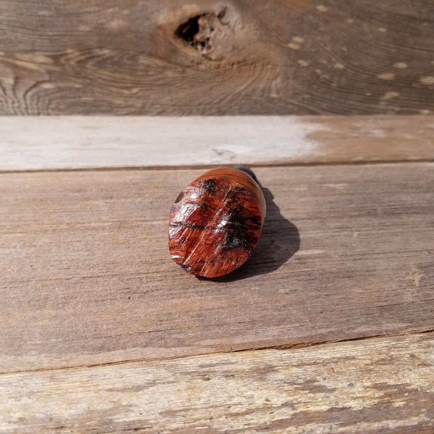 Wine Stopper Redwood Live Edge Rustic Redwood Burl Hand Turned Handmade 121