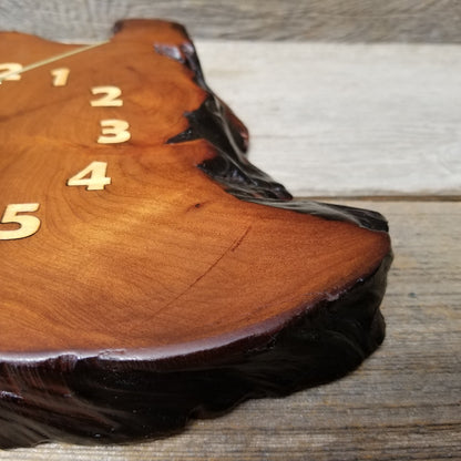 Redwood Clock Handmade Rustic Wall Clock #160 Wood Anniversary