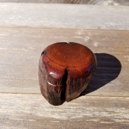 Handmade Wood Box with Redwood Rustic Handmade Ring Box California Redwood Jewelry Box Storage Box Limb Box #252