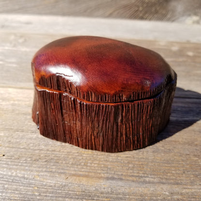 Handmade Wood Box with Redwood Rustic Handmade Ring Box California Redwood #187 Christmas Gift Anniversary Gift Ideas