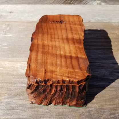 Handmade Wood Box with Redwood Tree Engraved #238