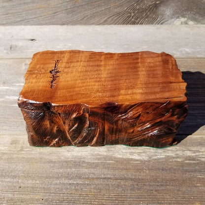 Handmade Wood Box with Redwood Tree Engraved #238