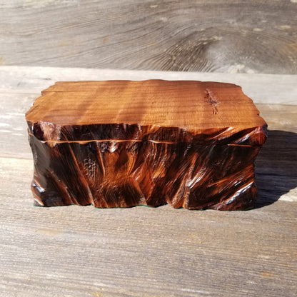 Handmade Wood Box with Redwood Tree Engraved #238