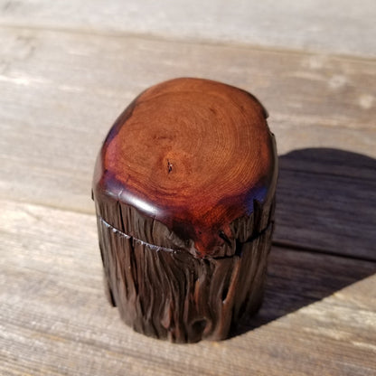 Wood Trinket Box Handmade Box California Redwood Limb Box #241