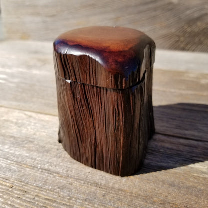 Wood Trinket Box Handmade Box California Redwood Limb Box #241