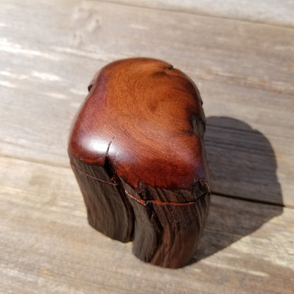 Wood Ring Box Redwood Rustic Handmade California Redwood Jewelry Box Storage Box Token Ashes #191