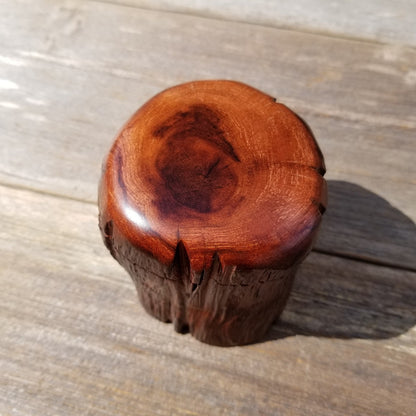 Wood Trinket Box Handmade Box with Redwood Rustic California Redwood Jewelry Box Storage Box Limb Box #193