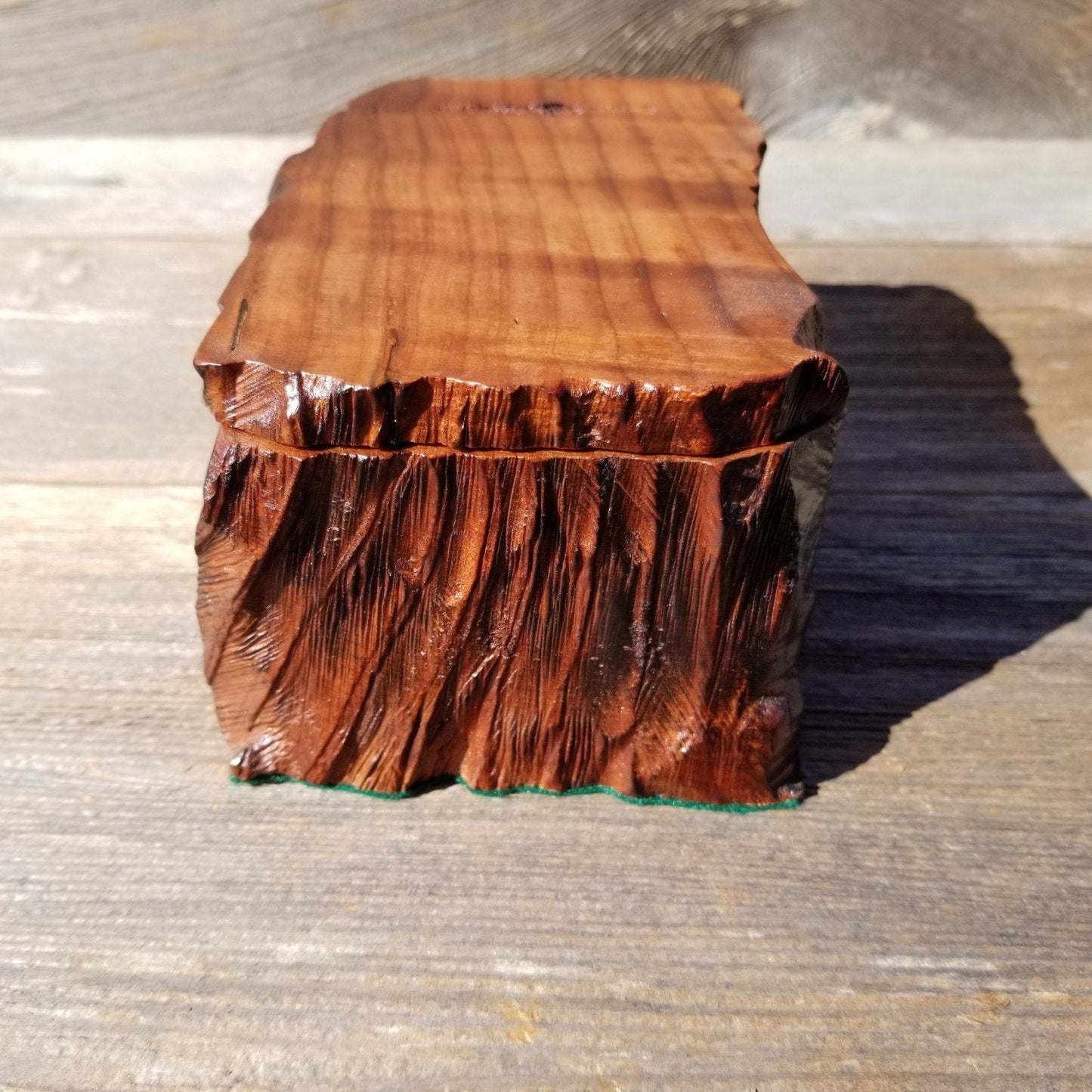 Handmade Wood Box with Redwood Tree Engraved #238