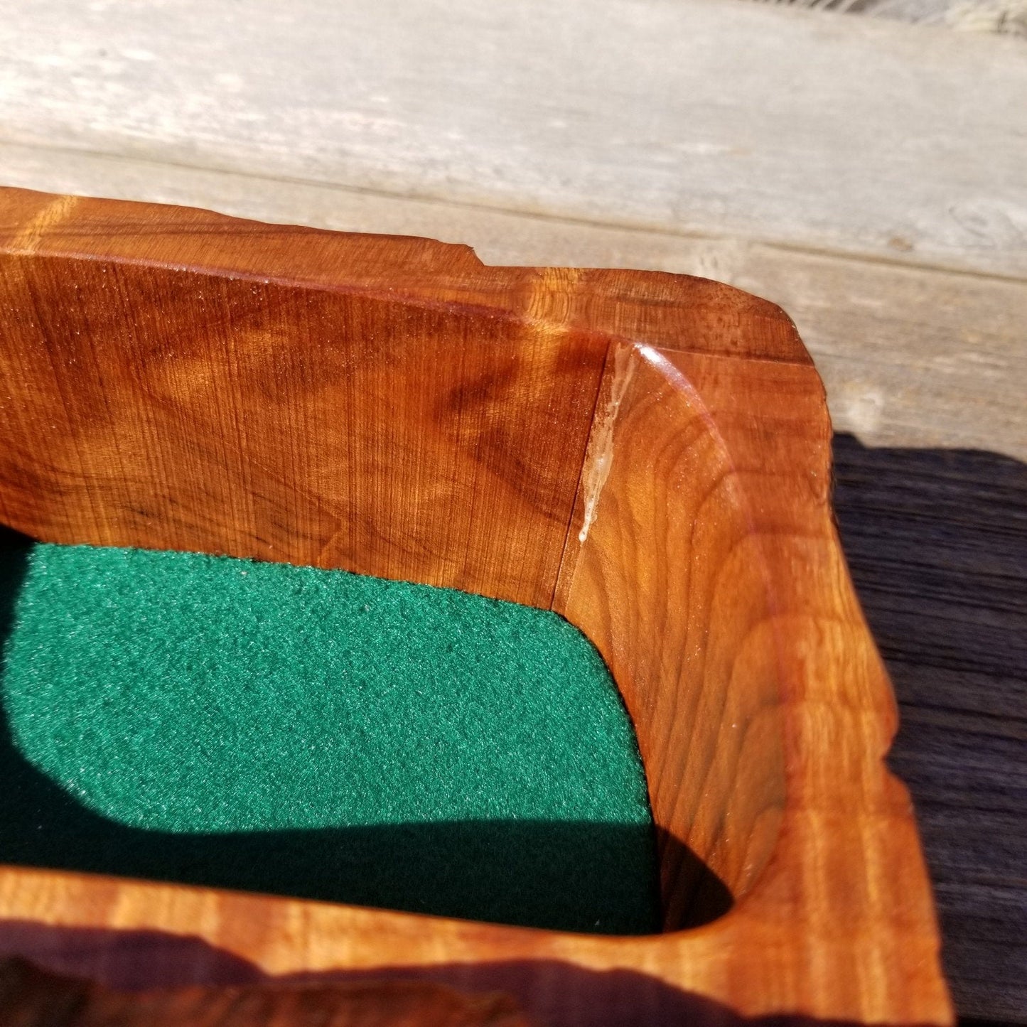 Handmade Wood Box with Redwood Tree Engraved #238