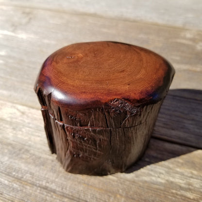 Wood Trinket Box Handmade Box California Redwood Limb Box #241