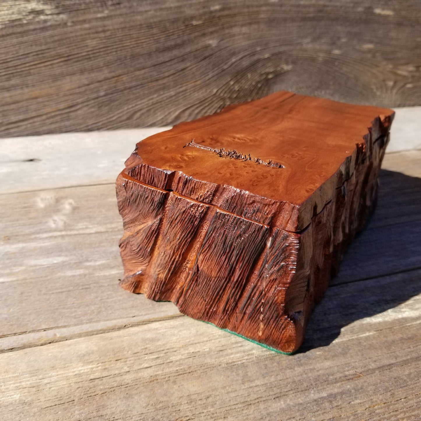 Wood Mementos Souvenir Box California Redwood #232