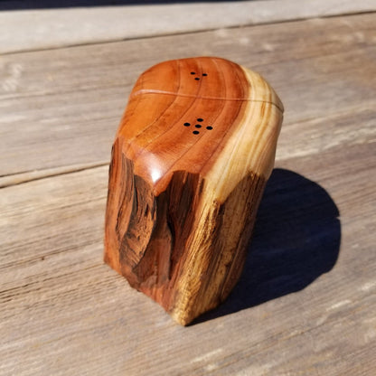 Redwood Rustic Salt and Pepper Shakers Set Handmade Anniversary Wedding #381 Housewarming Christmas California Wood