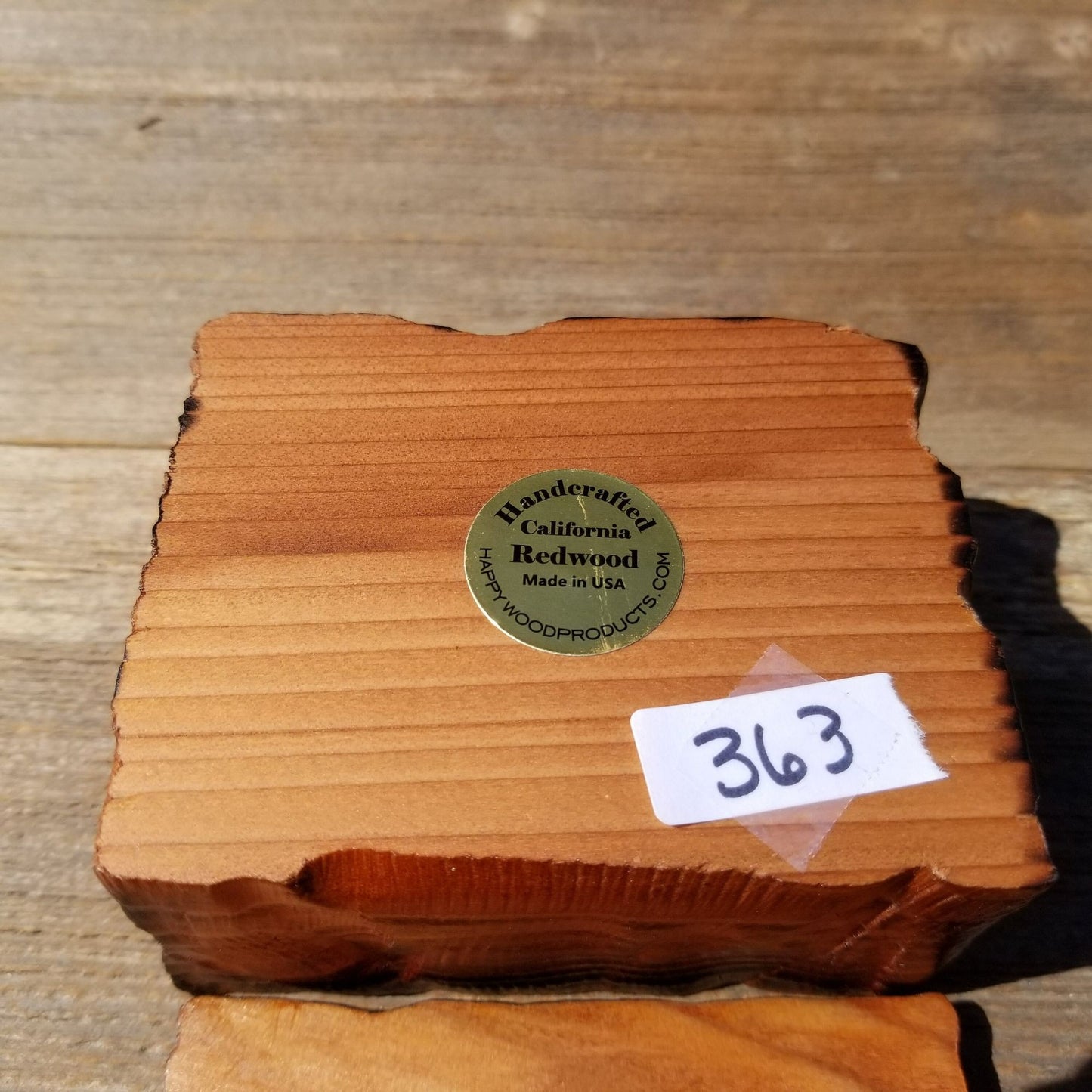 Handmade Wood Box Small Jewelry Box Rustic Decoration #363 California Redwood Storage Box Souvenir Anniversary Wood Gift