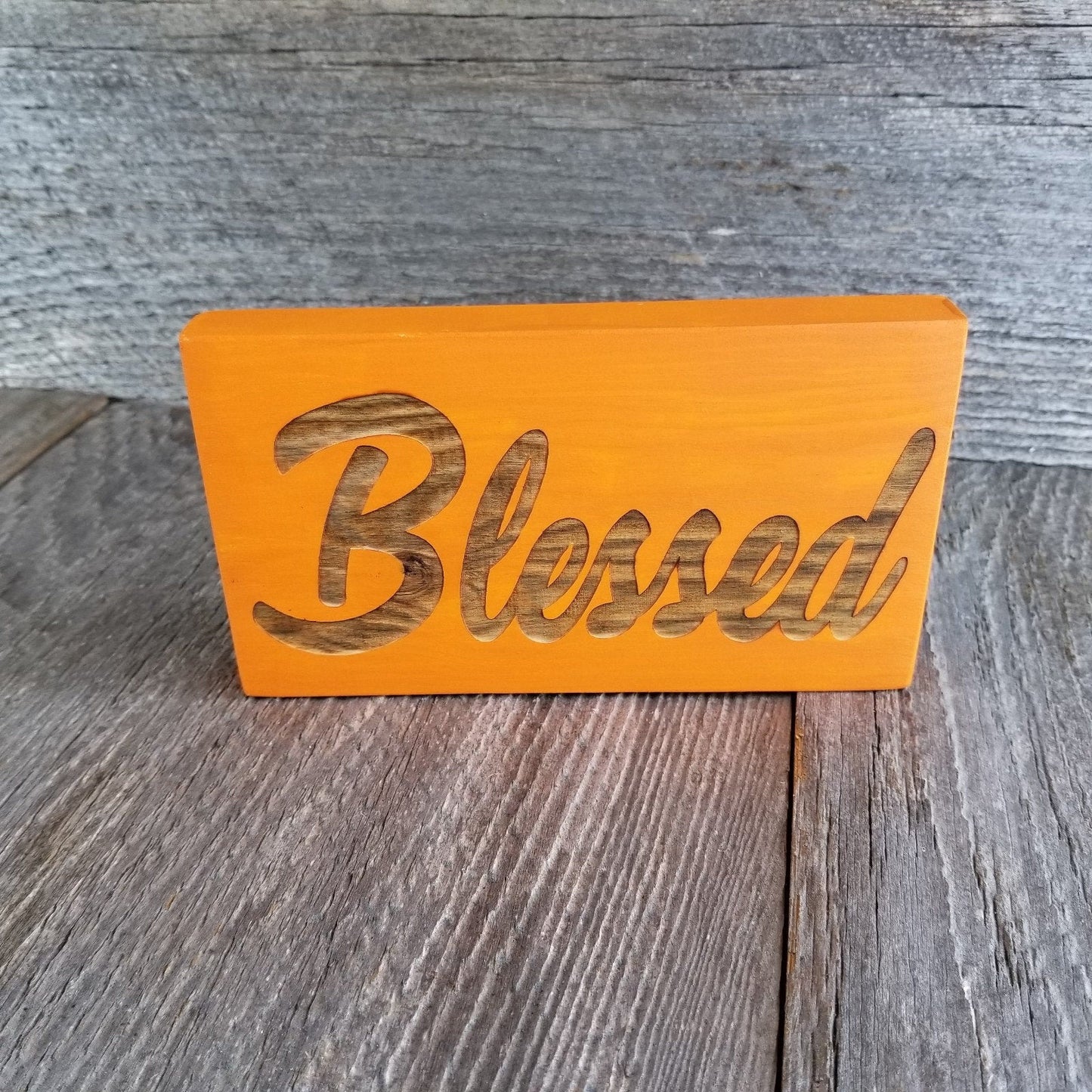 Blessed Sign - Fall Decor - Fall Thanksgiving Sign Rustic Decor - Fall Sign - Handmade in the USA