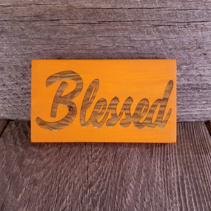 Blessed Sign - Fall Decor - Fall Thanksgiving Sign Rustic Decor - Fall Sign - Handmade in the USA