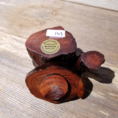 Wood Ring Box Redwood Rustic Handmade California Storage #163 Engagement Birthday Gift Mother's Day Gift Gift for Friend