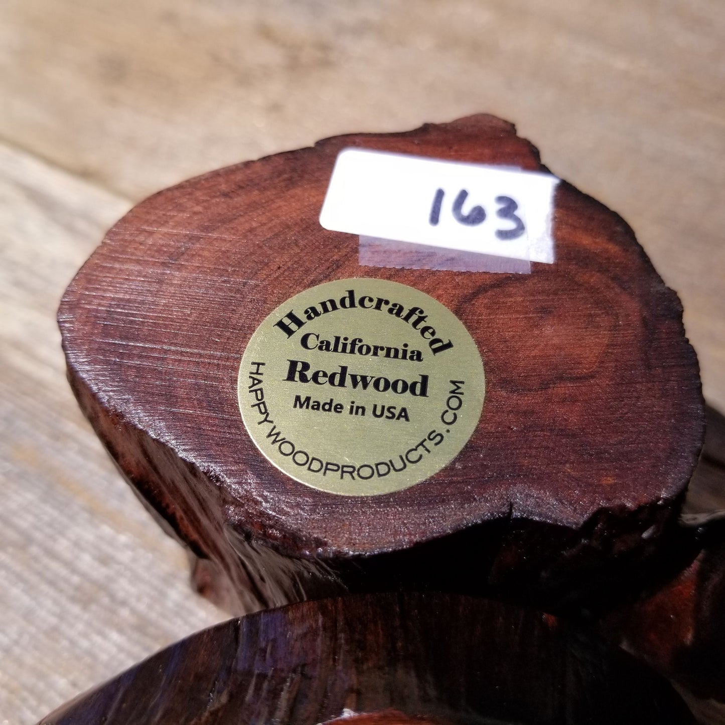 Wood Ring Box Redwood Rustic Handmade California Storage #163 Engagement Birthday Gift Mother's Day Gift Gift for Friend