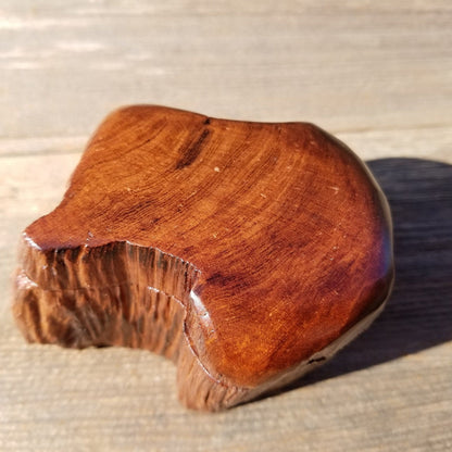 Wood Trinket Box Handmade Box with Redwood Rustic California Redwood Jewelry Box Storage Box Limb Box #319