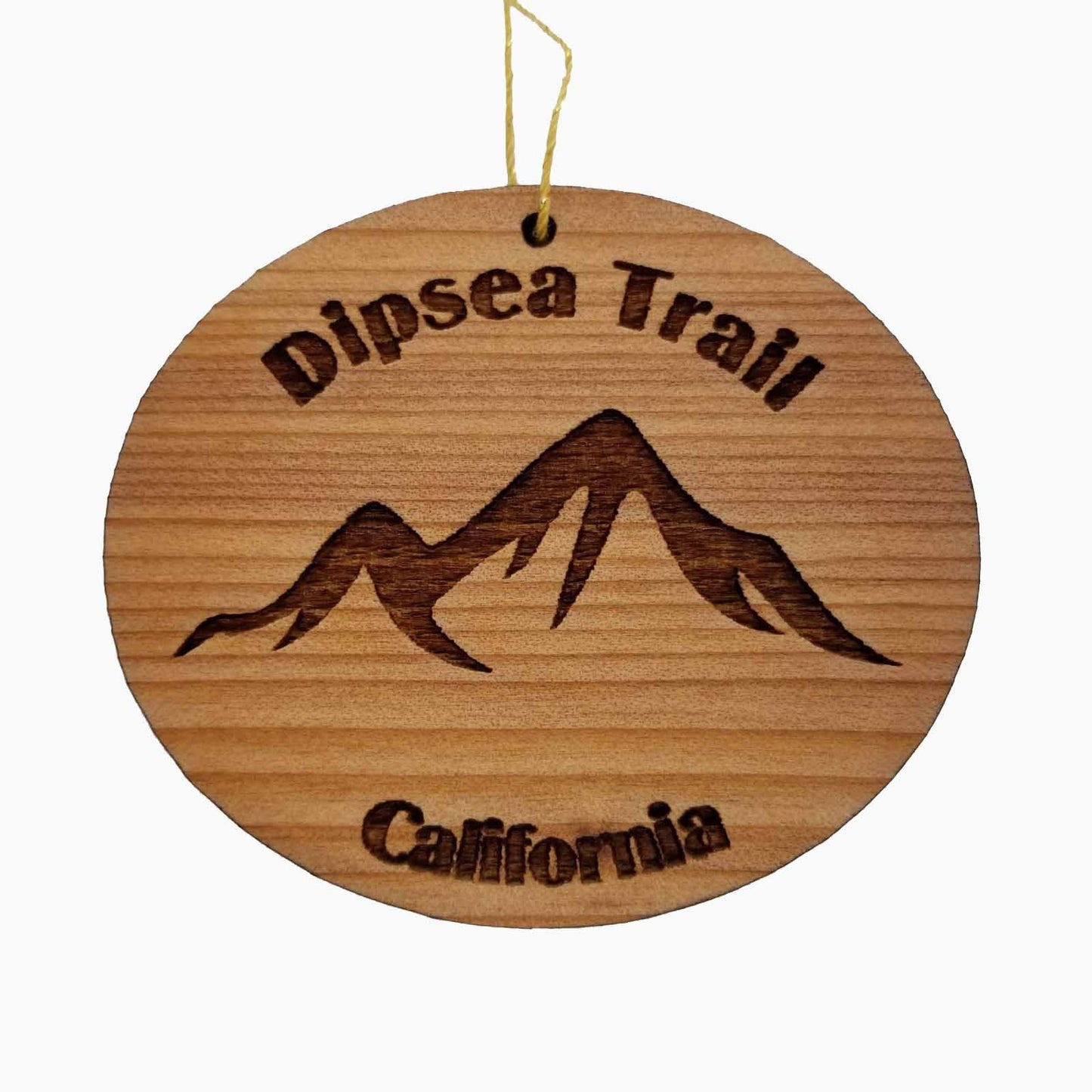 Wholesale Dipsea Trail Ornament Wood CA Souvenir Mountains