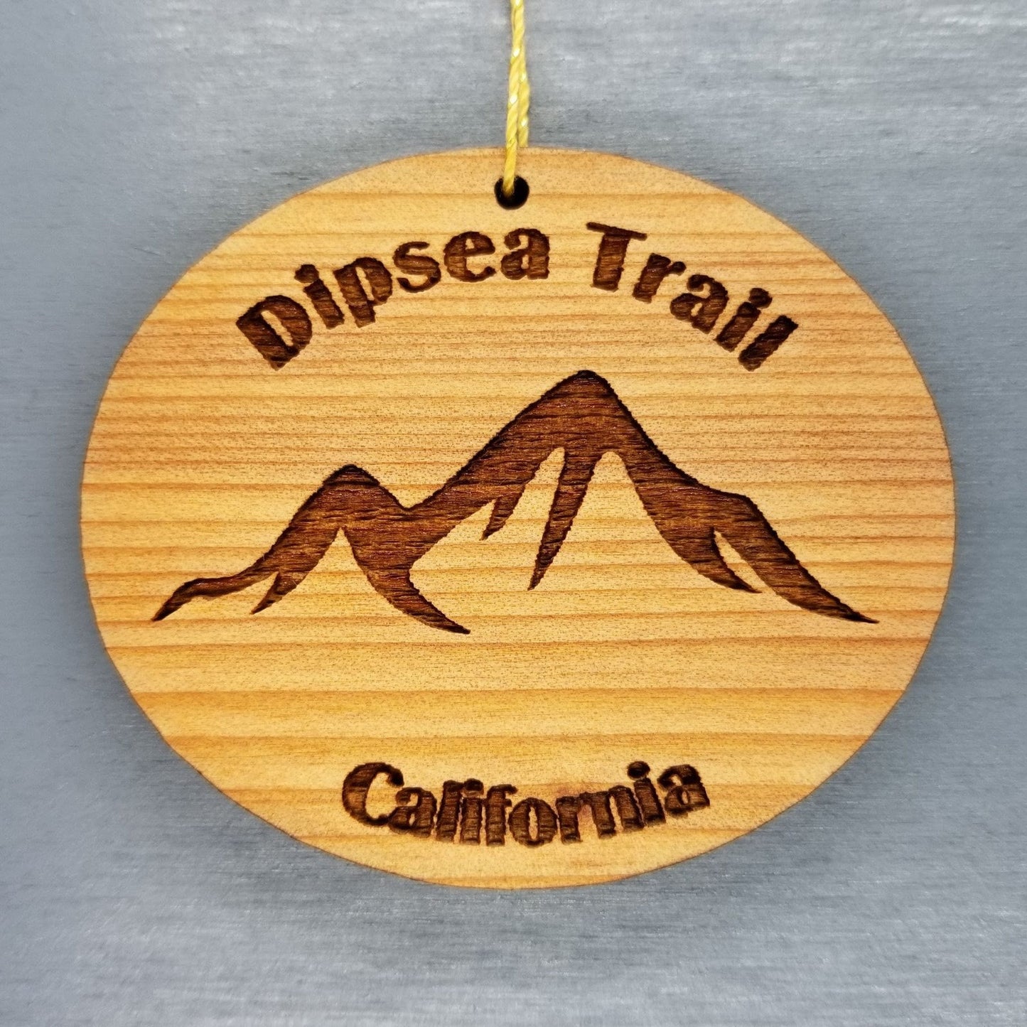 Wholesale Dipsea Trail Ornament Wood CA Souvenir Mountains