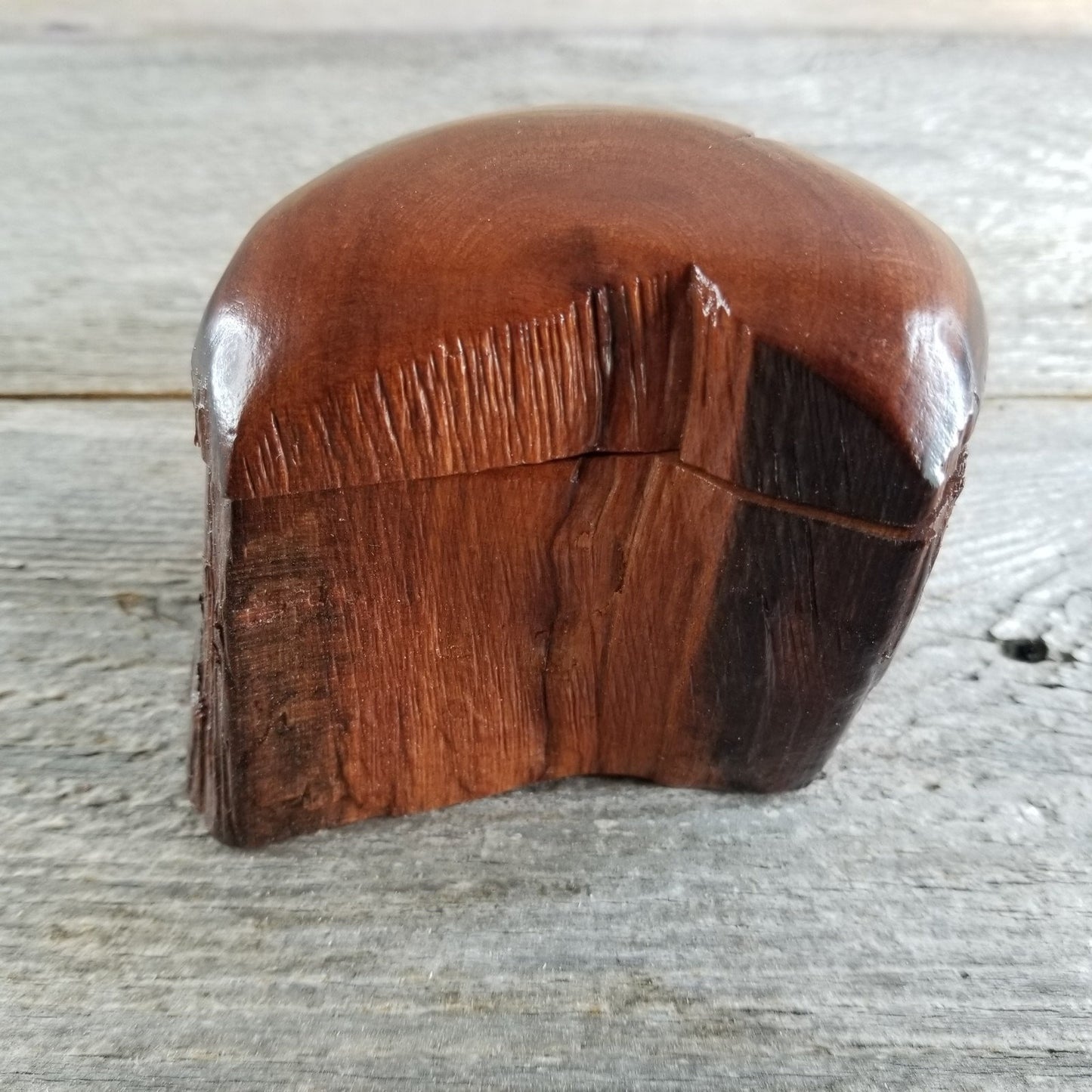 Wood Trinket Box Handmade Box with Redwood Rustic Limb Box #291