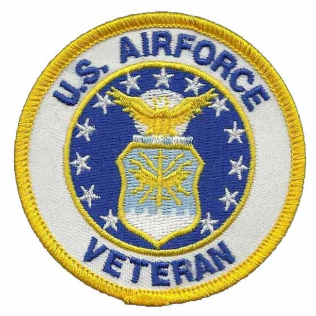 US Air Force Veteran Patch Iron On US Military Country Pride Military Patch 3" Badge Emblem