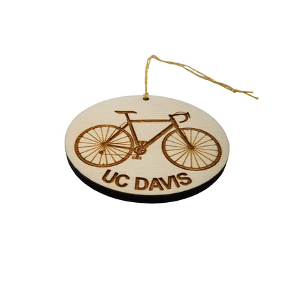 Long Beach University Wood Ornament - CSU Long Beach Mens Bike or Bicycle - Handmade Wood Ornament Made in USA Christmas Decor CSU